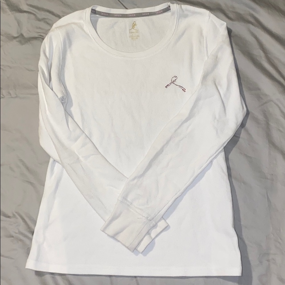 Lecare breast cancer ribbon top